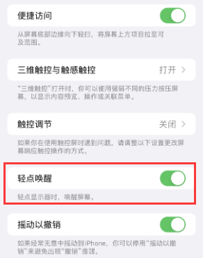 大兴苹果授权维修站分享iPhone轻点无法唤醒怎么办