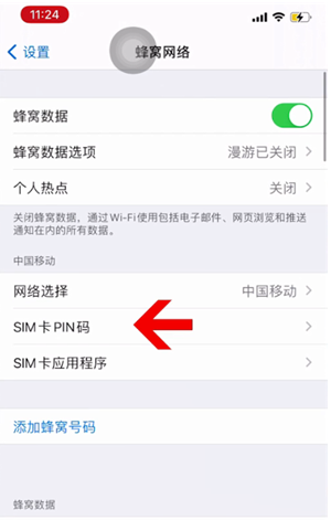 大兴苹果14维修网分享如何给iPhone14的SIM卡设置密码 