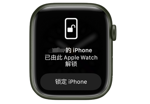 大兴苹果手机维修分享用 AppleWatch 解锁配备面容 ID 的 iPhone方法 